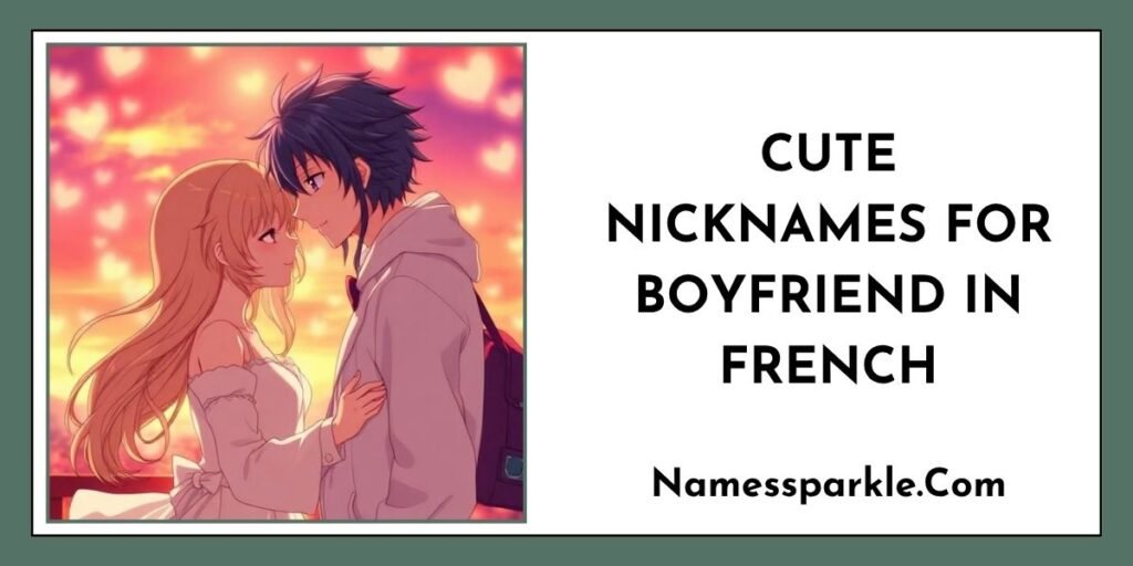 Cute Nicknames For Boyfriend In French