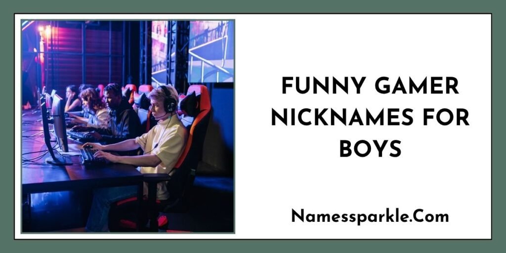 Funny Gamer Nicknames for Boys