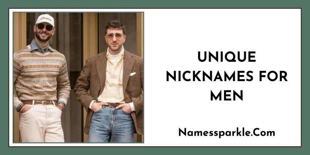 Unique Nicknames for Men