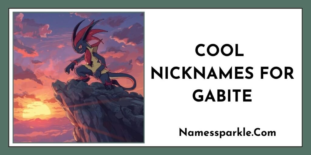 Cool Nicknames for Gabite